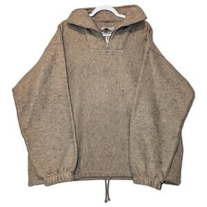 90s Earth Ragz Cotton quarter zip baggy sweater